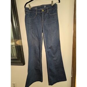 Vtg J Crew 28 High Heel Flare jeans 70s Trouser spring Denim Pants Y2K classic